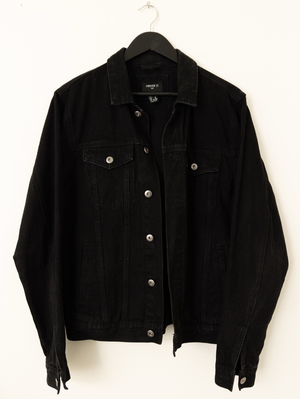 Forever 21 Men's Black Denim Jacket